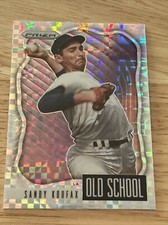 2021 Panini Prizm Sandy Koufax Old School #OS-7 Power Plaid #’ed 23/75 Dodgers
