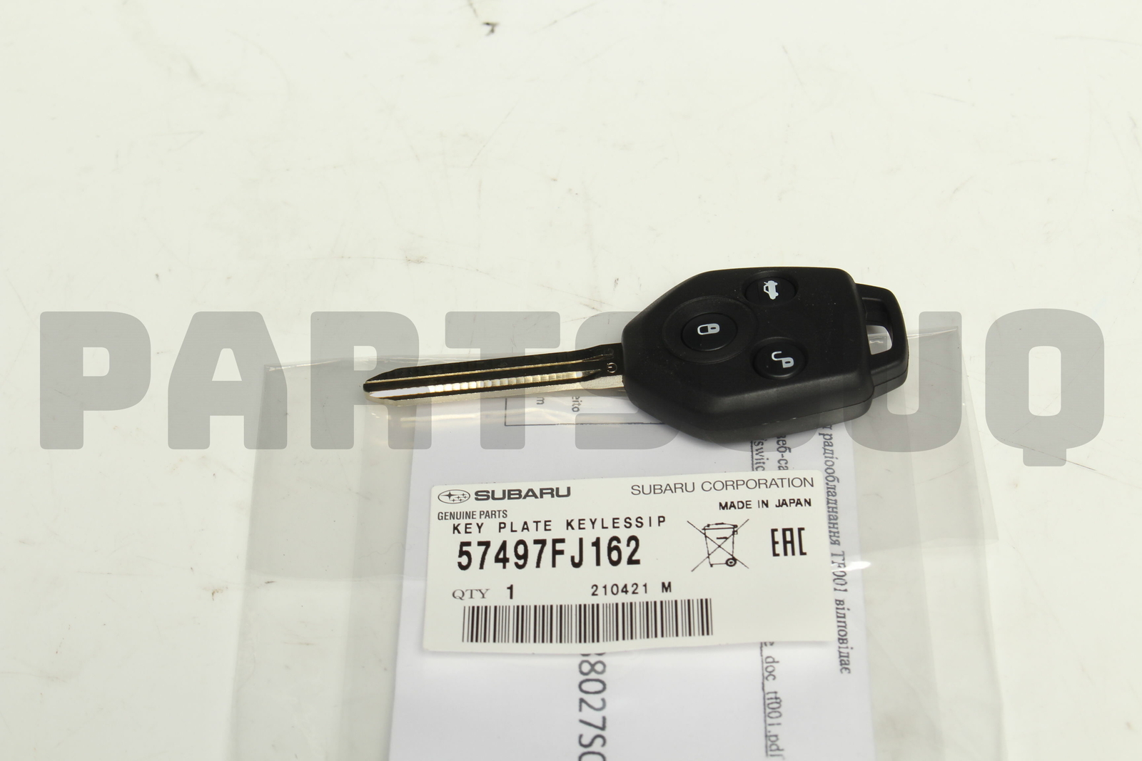 57497FJ162 Genuine Subaru KEY PLATE KEYLESSIP 57497-FJ162 | eBay