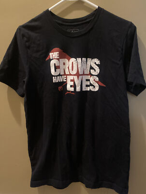 Schitt's Creek The Crows Have Eyes Black Short Sleeve T-Shirt Size M Medium 