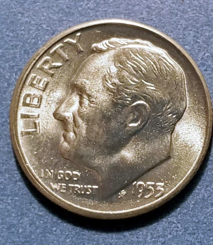 1953 S Roosevelt Dime Brilliant Uncirculated from original BU rolls - 236 Sold