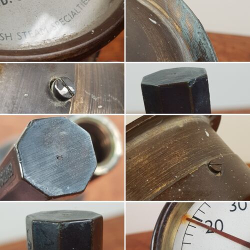 Art Deco Brass & Bakelite Railway Locomotive Gauge British Steam Specialties Ltd - Picture 6 of 7