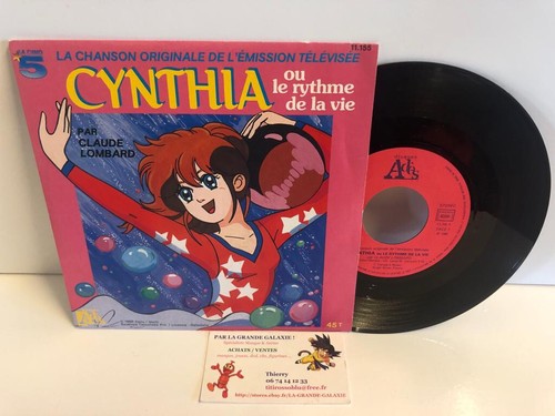 45T Chanson Originale Cynthia ou le Rythme de la Vie Claude Lombard