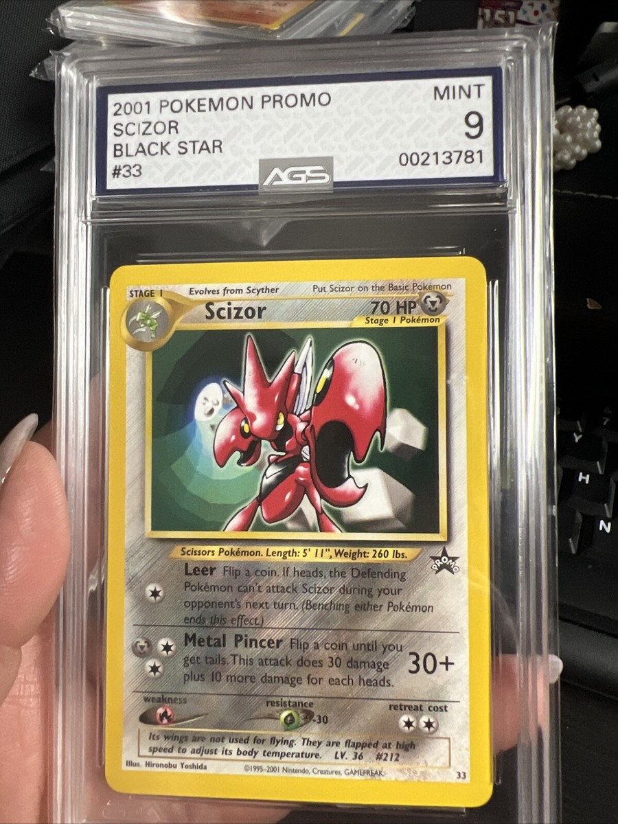 Vintage Pokemon 2001 Scizor Promo #30 Graded AGS 9 MINT | eBay