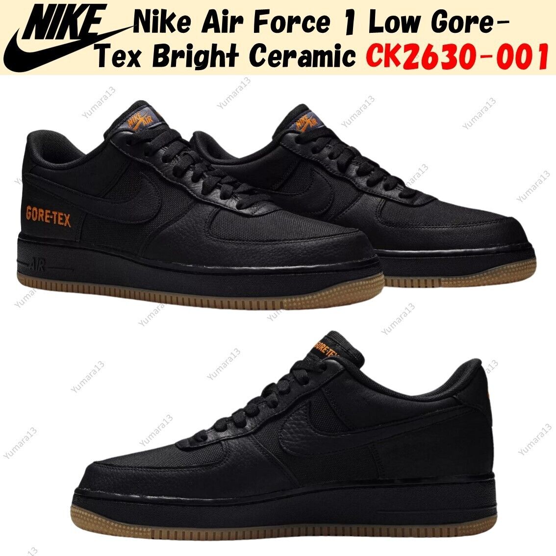 Size 10 - Nike Air Force 1 GTX Low Black for sale online | eBay Size 10 - Nike Air Force 1 GTX Low Black for sale online | eBay