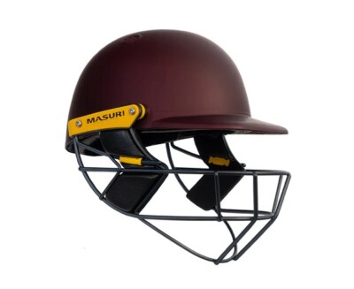 2024 Masuri Limited Edition Painted T Line Maroon Cricket Helm Stahlgrill