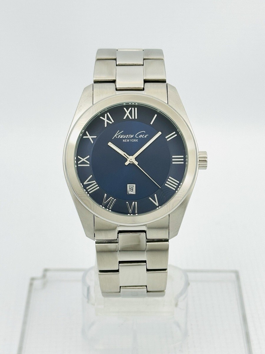 #9 Price Reduced DESIGNER KENNETH COLE Water Resistant Stainless Steel  NWT Kenneth Cole Men Stainless Steel Band Wristwatches for sale  main image 4
