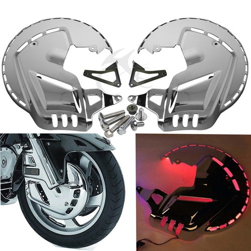COVER CARTER DISCHI FRENO + LED ROSSO PER HONDA GOLDWING GL1800 2001-2014 |  eBay