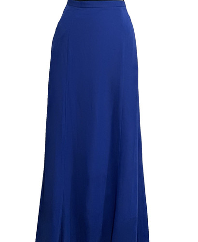 Alfred Angelo Full Length Royal Blue Formal A-Line Maxi Skirt Size 8