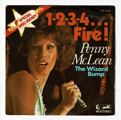 Penny Mc Lean 45 Runden 7 '' 1-2-3-4. Feuer Scheibe Jockey The Wizard Bump -