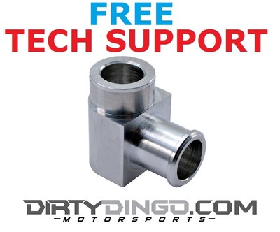 Dirty Dingo LS Type 2 Power Steering CNC Billet Aluminum 90 Degree Fitting