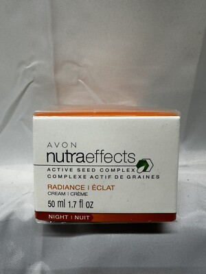Avon nutraeffects Active Seed Complex Radiance Cream Night 1.7 fl oz SEALED
