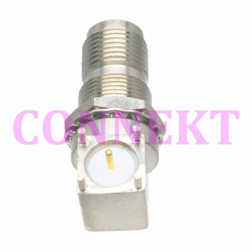 1pce TNC female nut bulkhead right angle SOLDER PCB mount RF connector lengthen - Picture 3 of 5