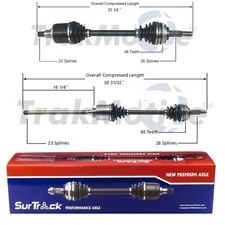 For Lexus RX300 AWD 1999-2003 Pair of Front CV Axle Shafts SurTrack Set