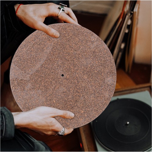 Turntable Slipmat Schallplattenmatte Aus Kork Aufzeichnungsblock - Bild 8 von 12