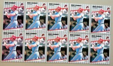 1989 Fleer #582 Mike Schmidt Phillies  HOF  10ct Baseball Card Lot 0801I