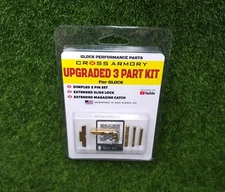 Cross Armory 3-Piece Gun Kit Pin/Slide Lock/Mag Catch Glock Gen1-3 Gold #crGOKgd