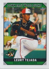 2021 Down East Wood Ducks Leury Tejada RC Rookie Texas Rangers