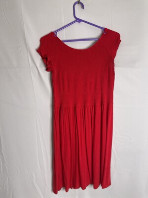 open lace back dress for Love & Lemons Sleeveless Minidress in Red at Nordstrom, Size Large