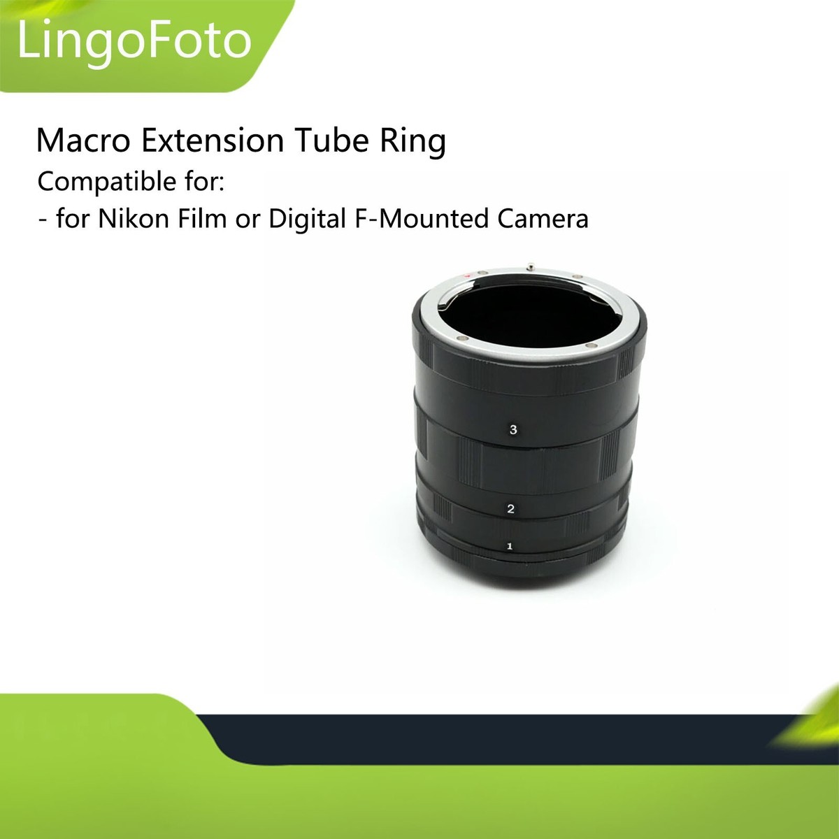 Macro Extension Tube Ring For Nikon Film For Nikon Digital F