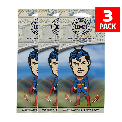 DC Comics Superman Auto Zubehör - Superman Lufterfrischer Wiggler (3-Pack)
