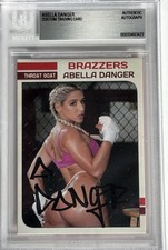Abella Danger Signed Custom Trading Card Beckett Encapsulated Autograph GOAT COA