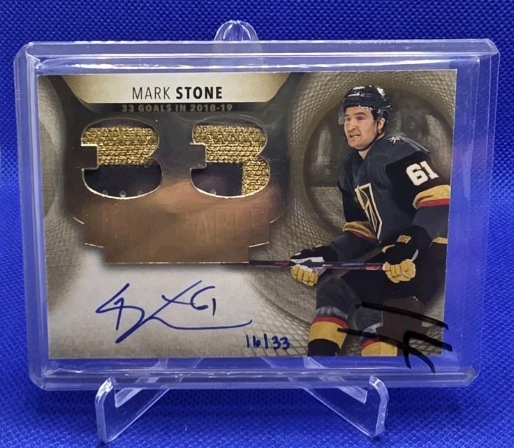 Upper Deck The Cup 2022-23 Honorable Numbers Auto Patch Mark Stone /33