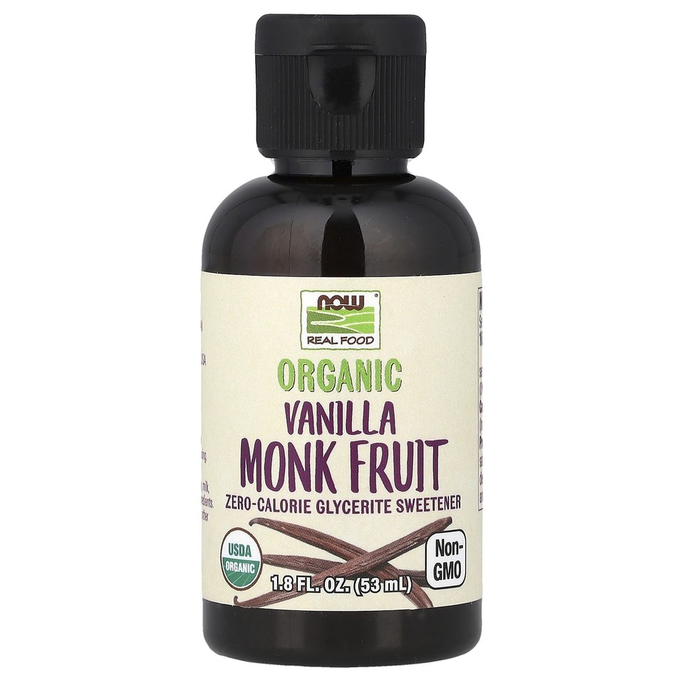 Real Food, Organic Monk Fruit, Vanilla, 1.8 fl oz (53 ml)
