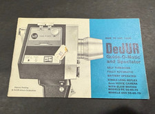 DeJUR Guide-O-Matic and Spectator Camera Instructions....Free Shipping