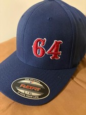 Yupong light navy 6 panel light navy caps style 6477, 64 in puff on front