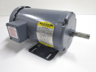 #ad #ad Baldor 1HP 1725RPM 208 230 460V 3 Phase Industrial Electric Motor M3546 56Frame $199.99