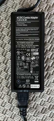 AC/DC Combo Adapter für Lenovo ThinkPad Laptop 72 Watt, gebraucht. Weitere Infos