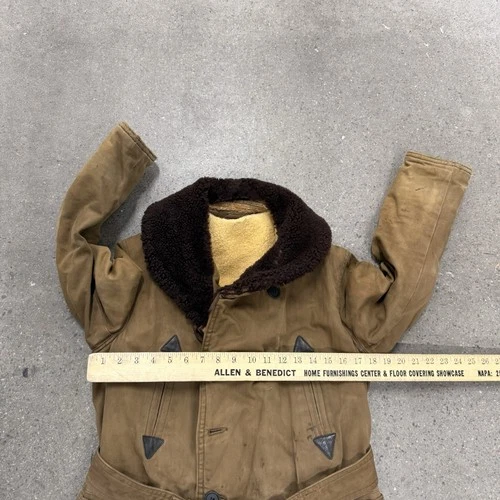 Vintage 40s Monarch Barnstormer Warm Belted Overcoat image 19