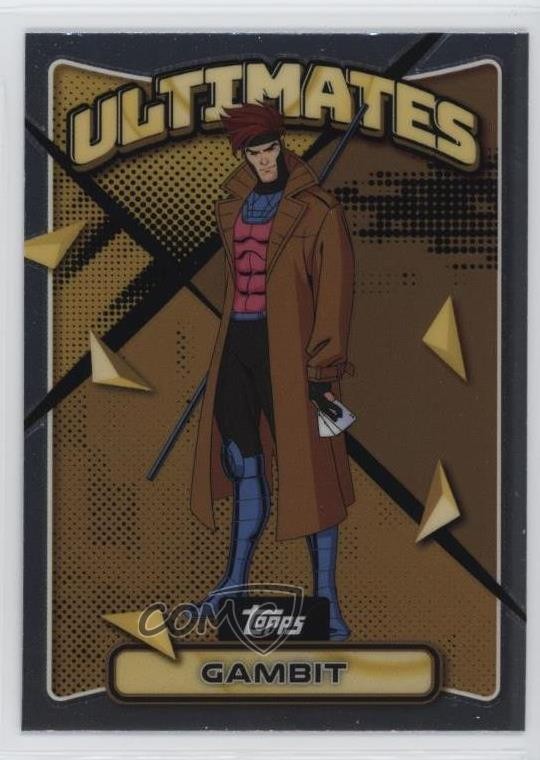 2025 Topps Finest X-Men '97 Rare Gold Gambit #81 d4f