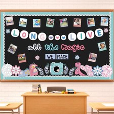 Graduation End of The Year Bulletin Board Decorations Set Boho Summer Classro...