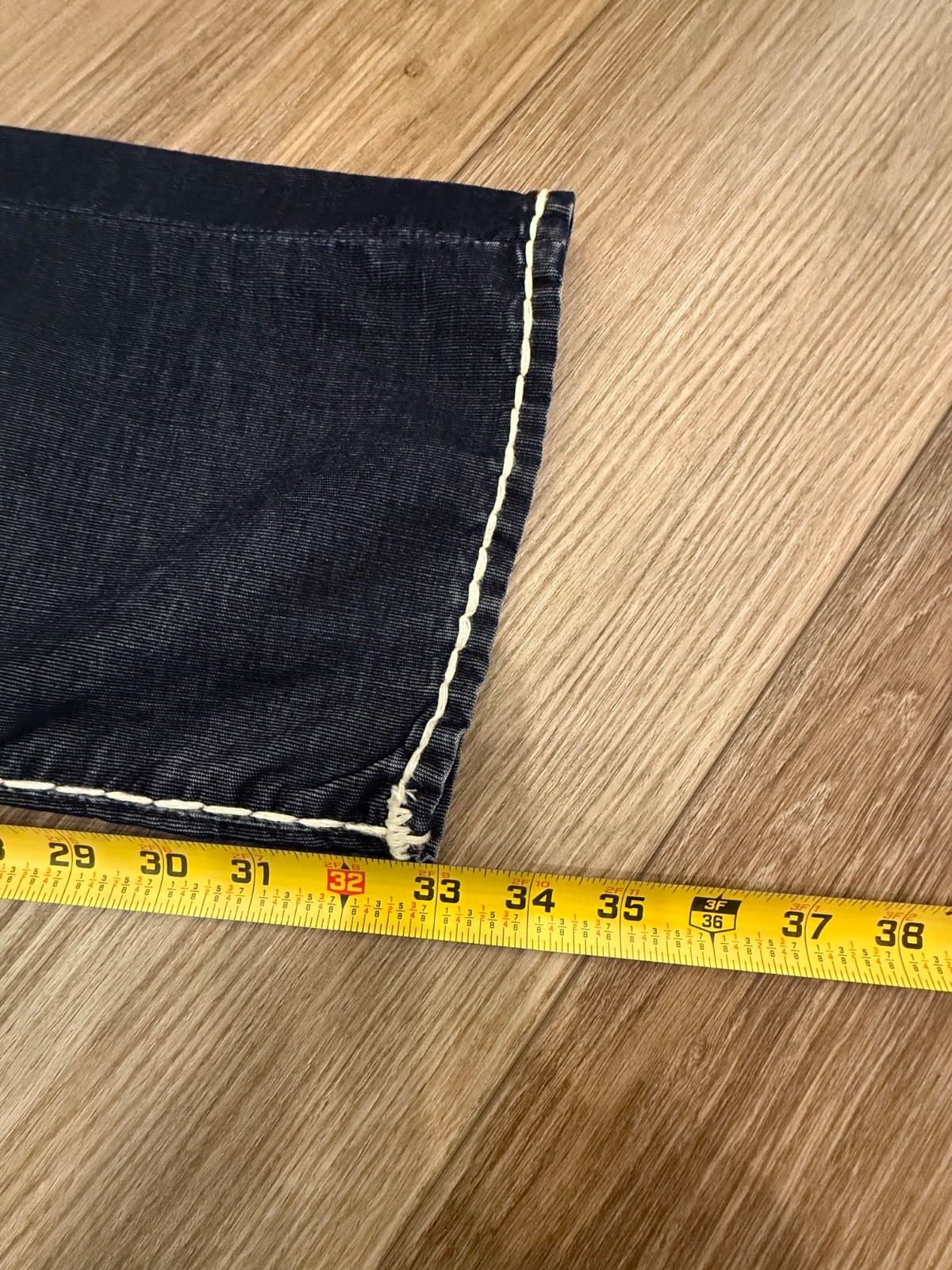 NWT Vintage True Religion Jeans Ricky Super T Midnight Blue Corduroy Pants 32x33 thumbnail 22