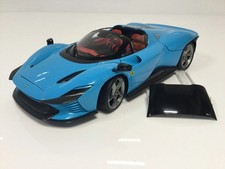 2022 Ferrari Daytona SP3 Closed Roof Medium Blue in 1:18 scale w/ Showcase