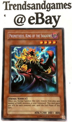 YUGIOH - PROMOTHEUS, KING OF THE SHADOWS - FOTB-EN063 - SECRET RARE - NEAR MINT