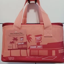 Trader Joe's NWT Ltd. Ed. Insulated Mini Lunch Tote Red/Orange Collectible Fun!