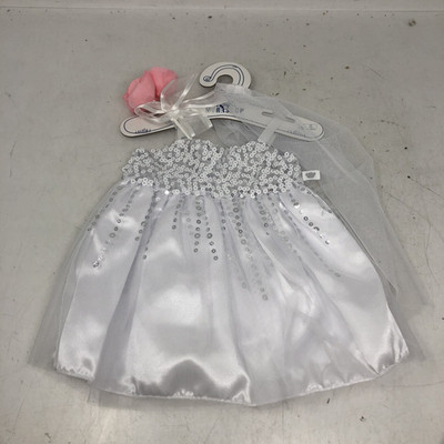 Bulid A Bear Work Shop Wedding  Dress White (Bear Not Included)