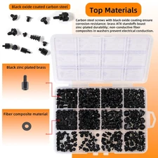 450-Piece Computer Screw Kit for PC Building and Repairing - Includes M.2 SSD...