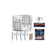 Woodland WOO5902 Pole & Double Lamp Post Value Pack - HO Scale