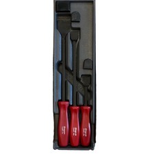 Snap-on 3-piece Pry Bar Set Red Handles W Tray Csa4c Csa2c Csa8c Snap-on 3-piece Pry Bar Set Red Handles W Tray Csa4c Csa2c Csa8c