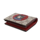 Gucci Portefeuille Bifold Mystic Cat Gg Supreme 499380 Rouge Fiable