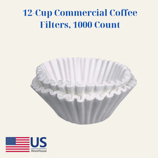 12-Cup Commercial Coffee Filters, 1000 Count