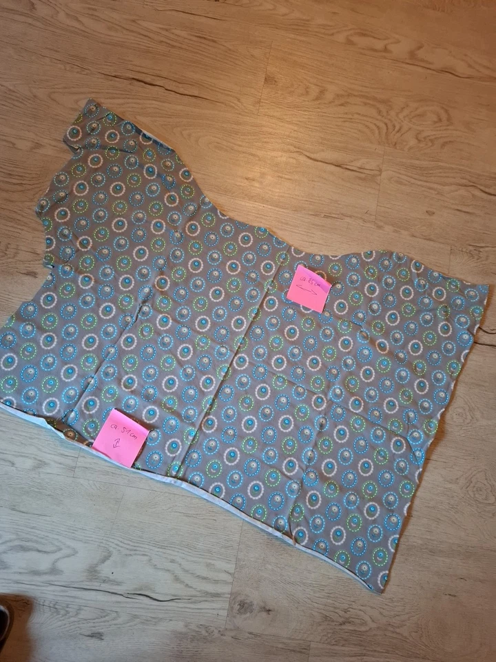 Jersey Stoffreste Paket, 8 Verschiedene Stoffe, Mädchen, Reste - Bild 4 von 4