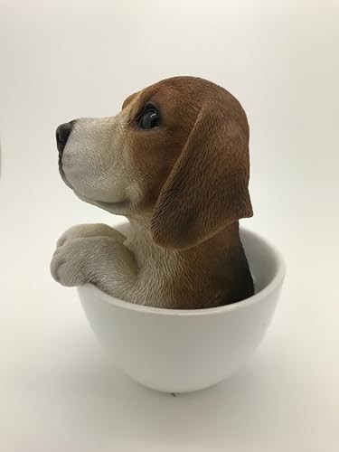 Pet Pals - Statuetta Beagle Cucciolo In Resina Per Decorazione Interni/Esterni 16x15x11 Cm - 2