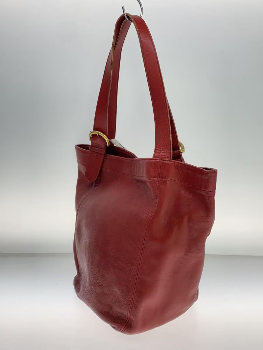 COACH Leather Tote Bag 4082 Vintage Plain Stained Japanese Import