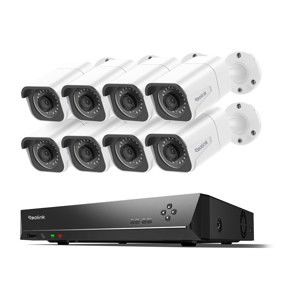 Reolink 4K 16CH 4TB NVR PoE Security Camera Kit 24-7 Recordi