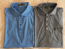 G/Fore Short Sleeve Performance Golf Polos Men's L Lot of 2