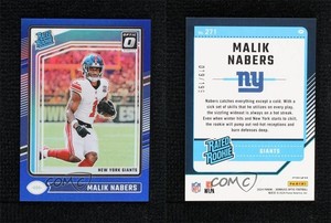 2024 Panini Donruss Optic Rated Blue Prizm /199 Malik Nabers #271 Rookie RC